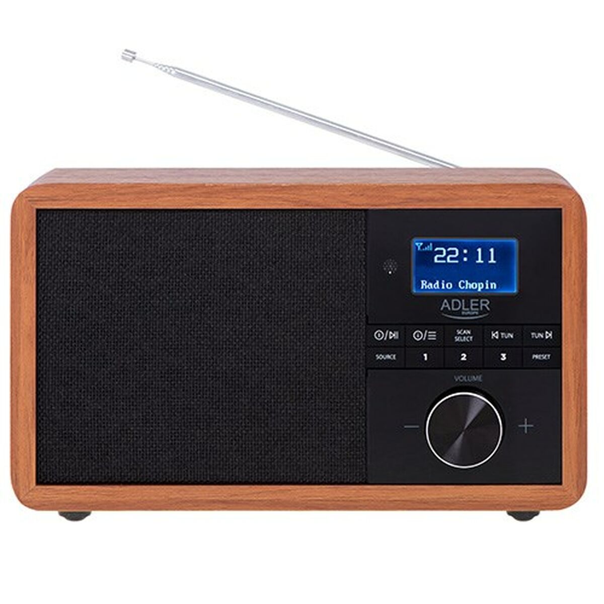 Radio Adler AD 1184 Czarny Drewno